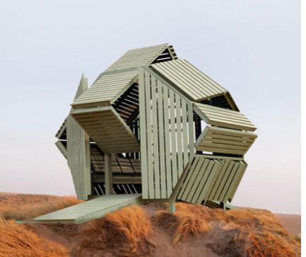 Une mini-maison en bois transformable
