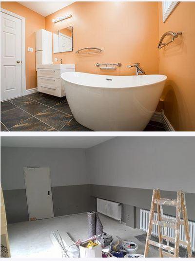 rénovations chambre salle de bains